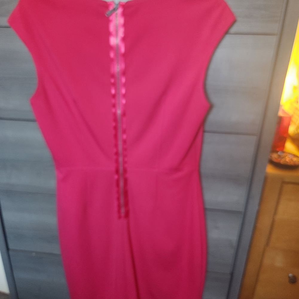 Elie Tahari Raspberry Midi Dress - Picture 3 of 4